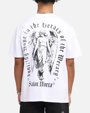 Saint Morta Weiry Hearts Boxy T-Shirt White