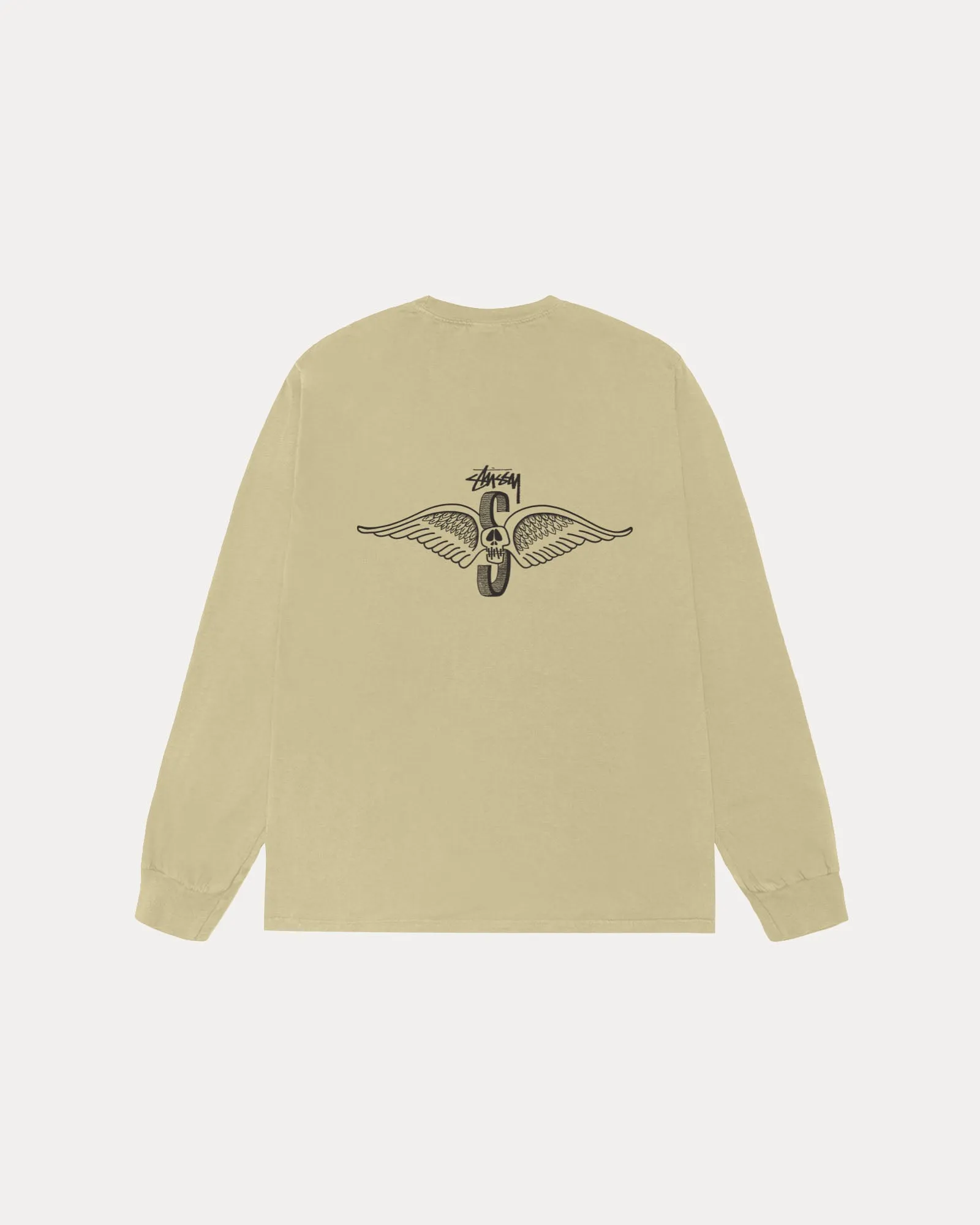 SKULL WINGS LS TEE PIGMENT DYED