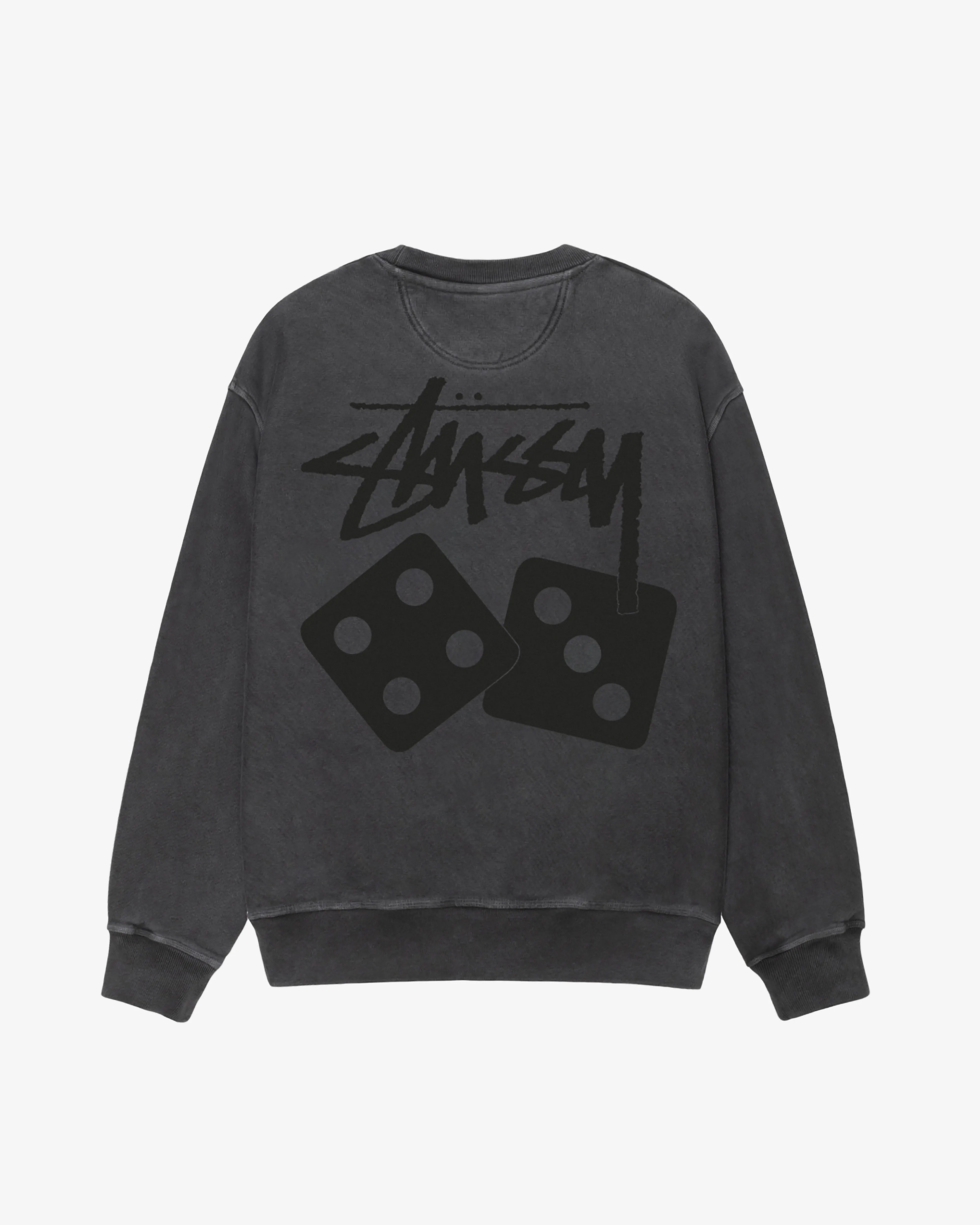 Stssy - Men's Dice Pig. Dyed Crewneck - (Black)