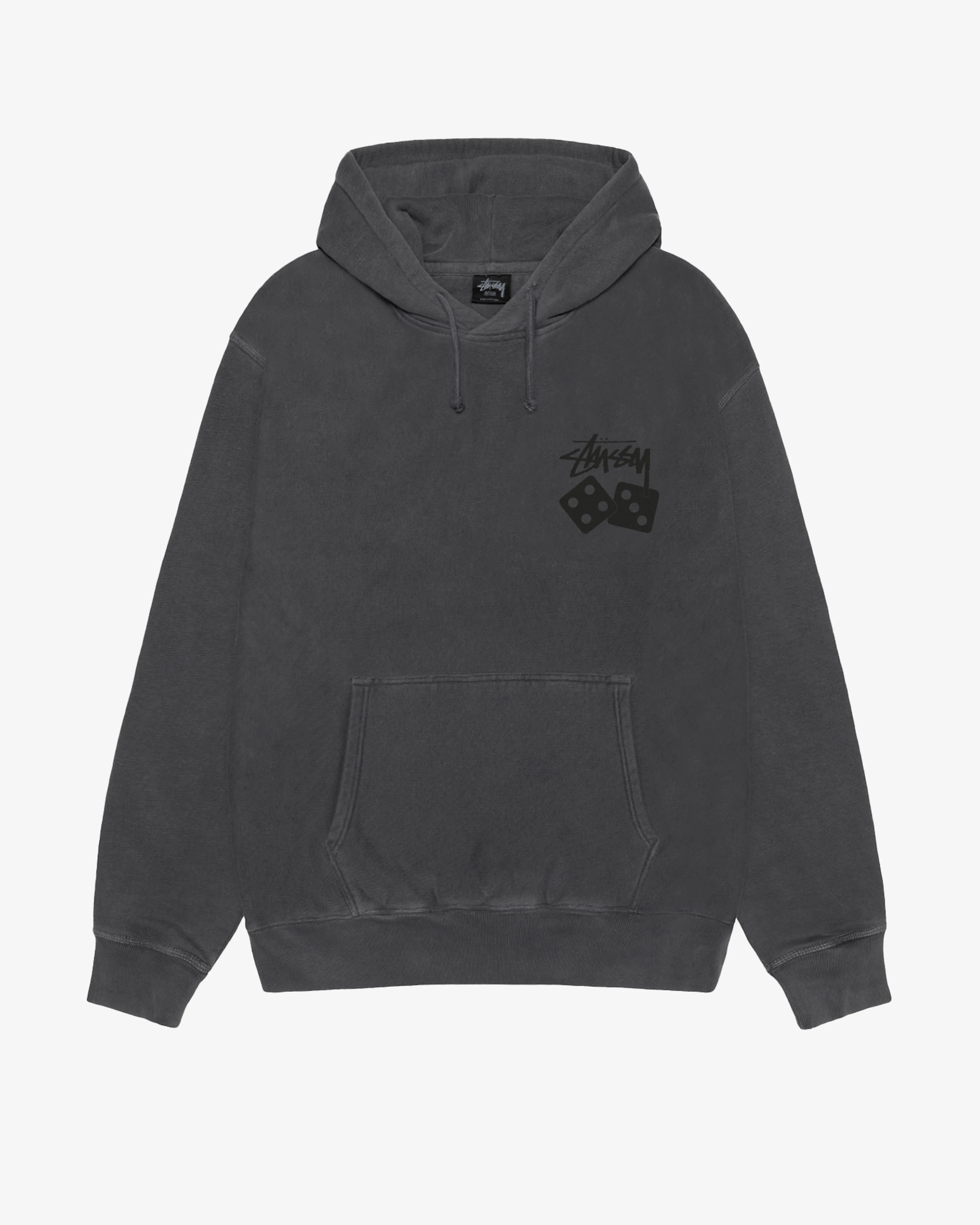 Stssy  - Men's Dice Pig. Dyed Hoodie - (Black)