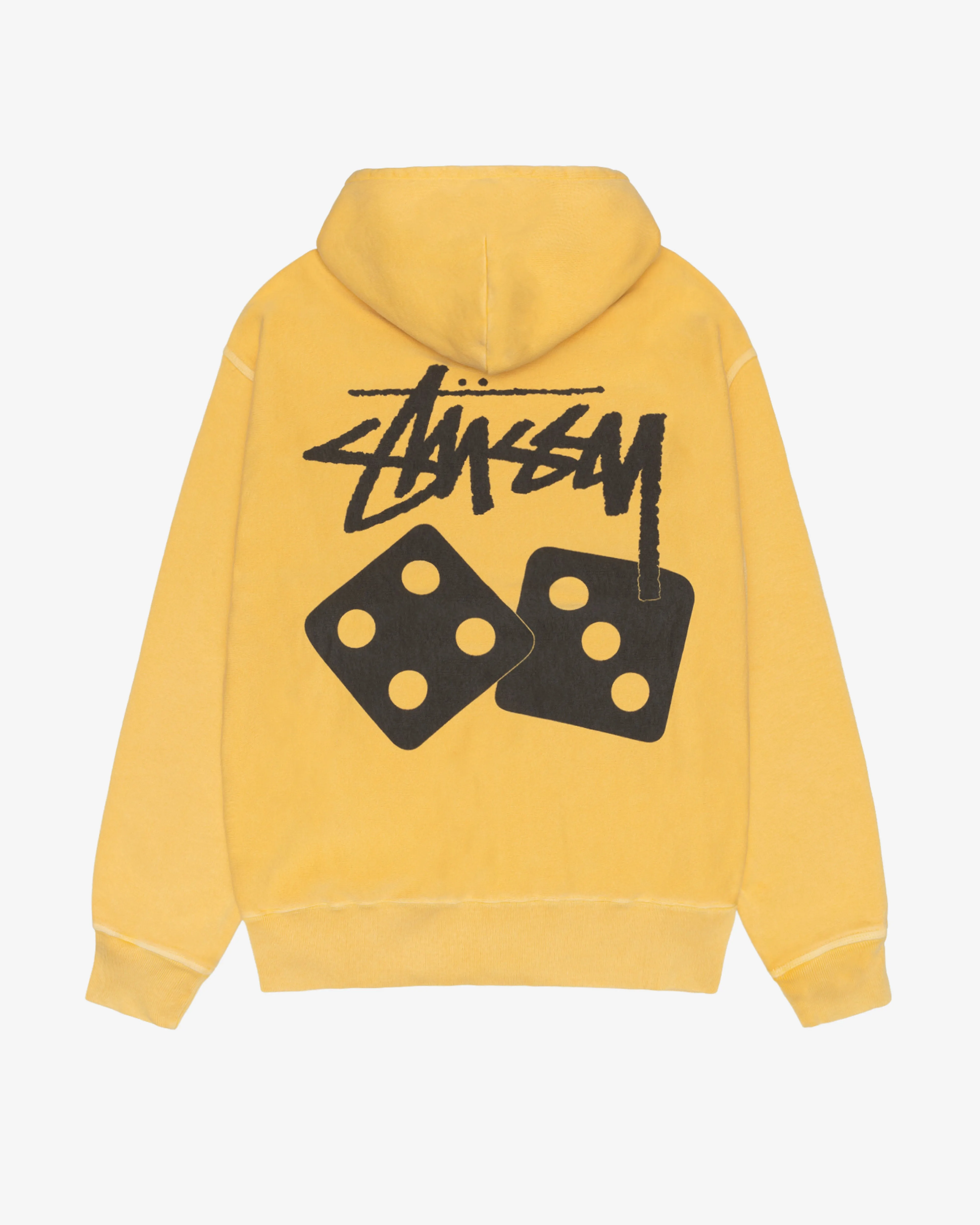 Stssy  - Men's Dice Pig. Dyed Hoodie - (Yellow)