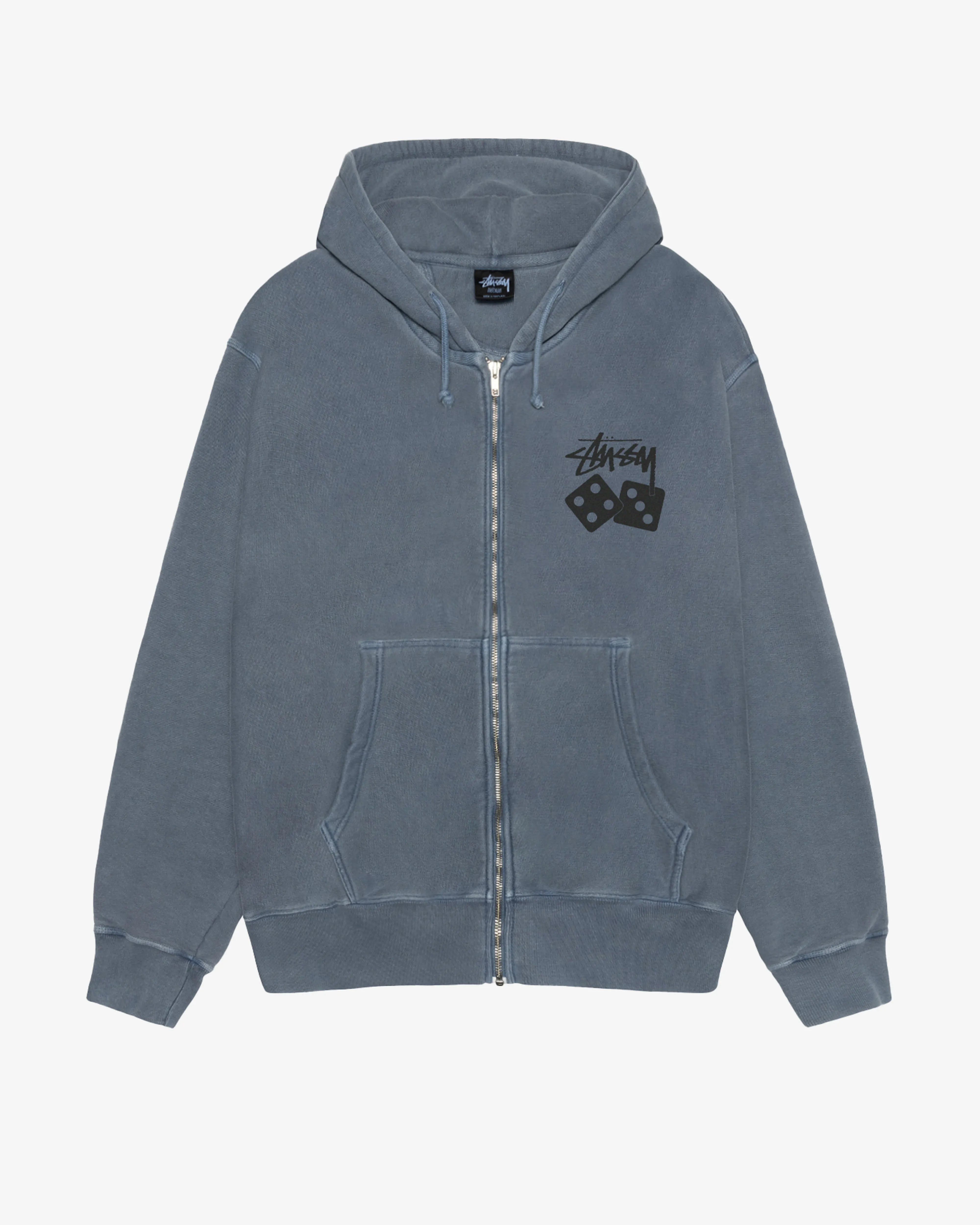 Stssy - Men's Dice Pig. Dyed Zip Hoodie - (Navy)
