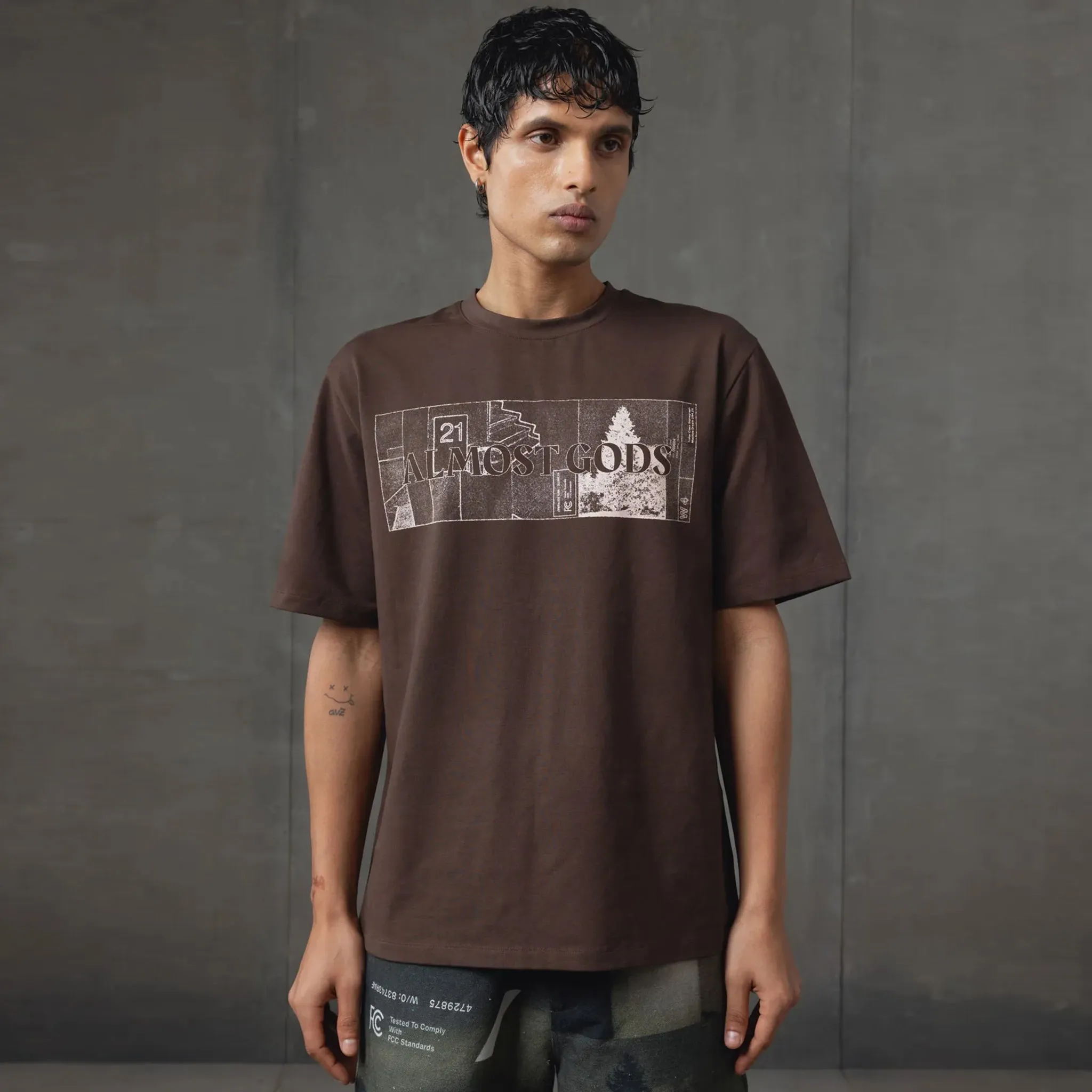 System Relaxed Tee (Brown)
