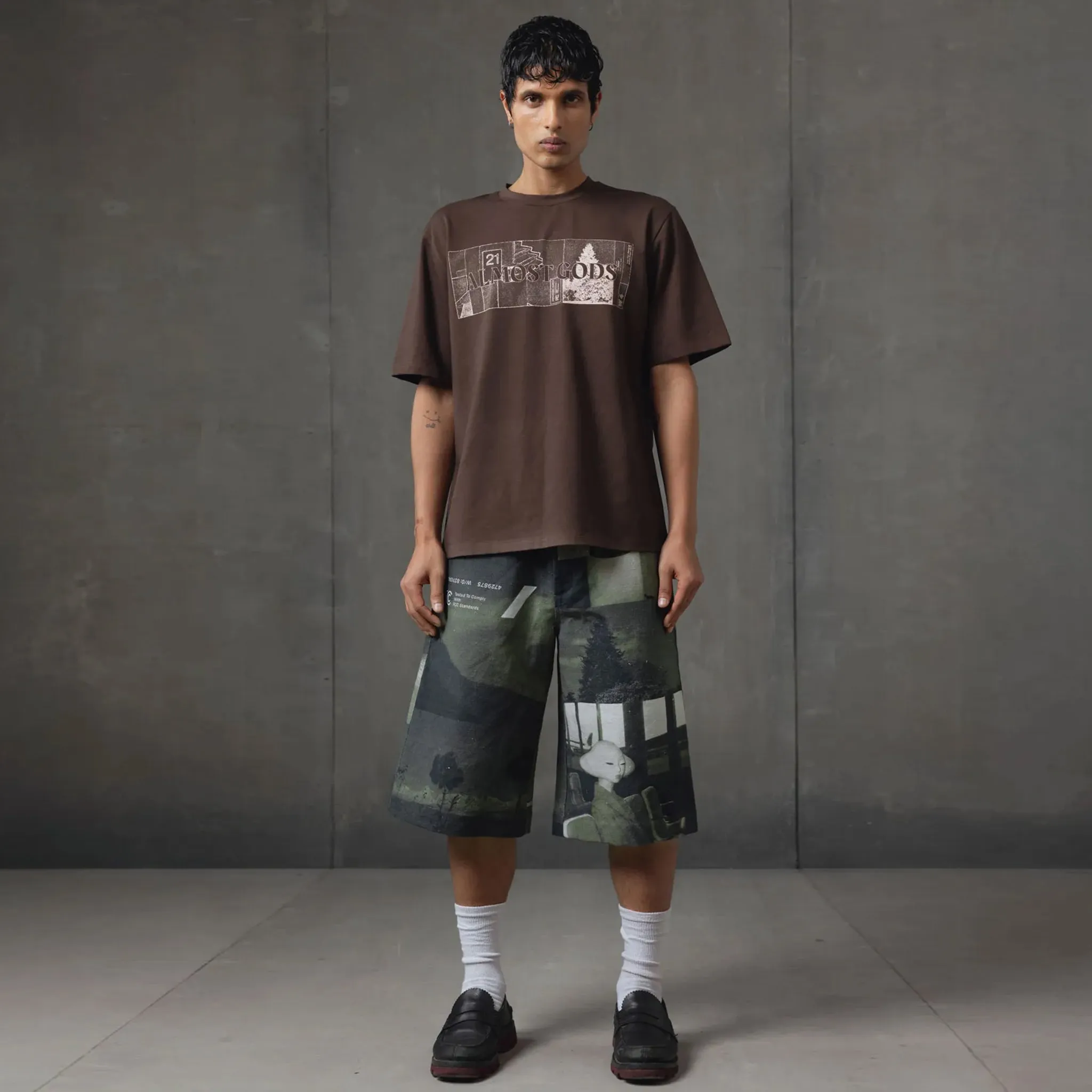 System Relaxed Tee (Brown)
