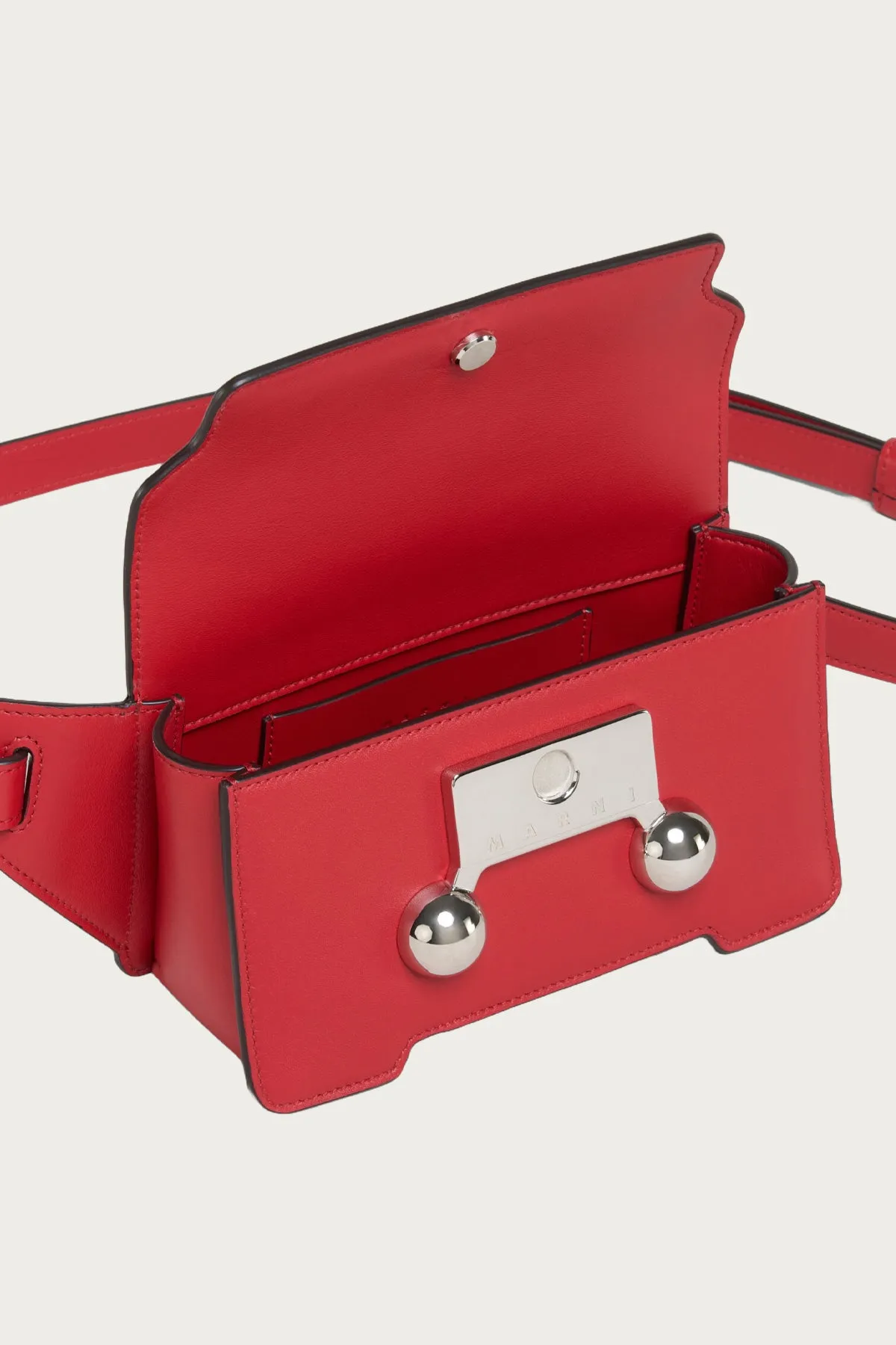 Trunkaroo Cross-Body Bag - Red Leather