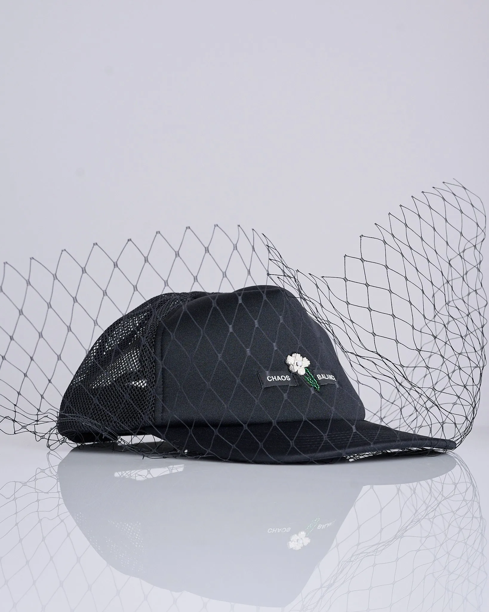 UNDERCOVER Mesh Veil Trucker Cap Black
