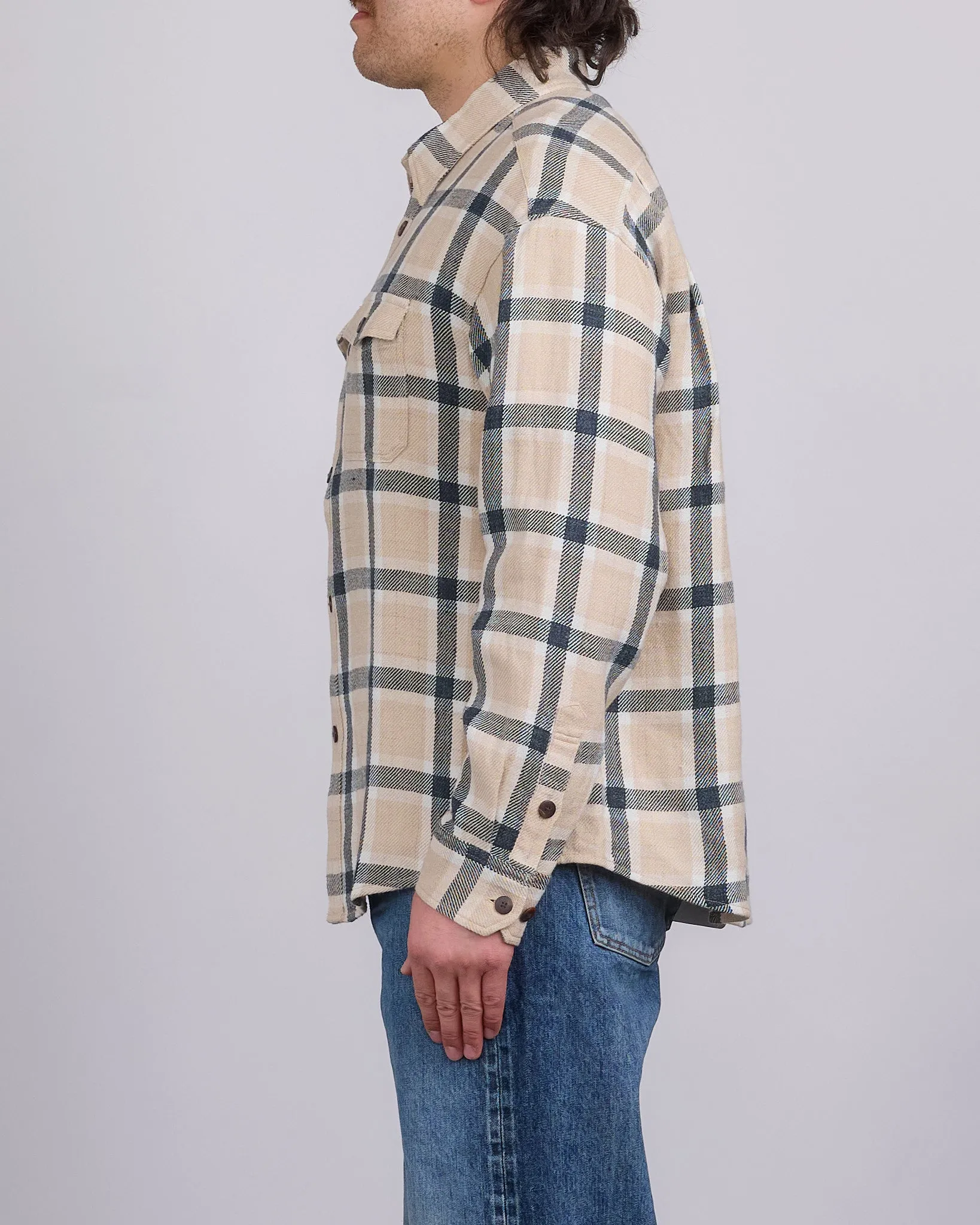 visvim Lumber Check Button Shirt Longsleeve Beige