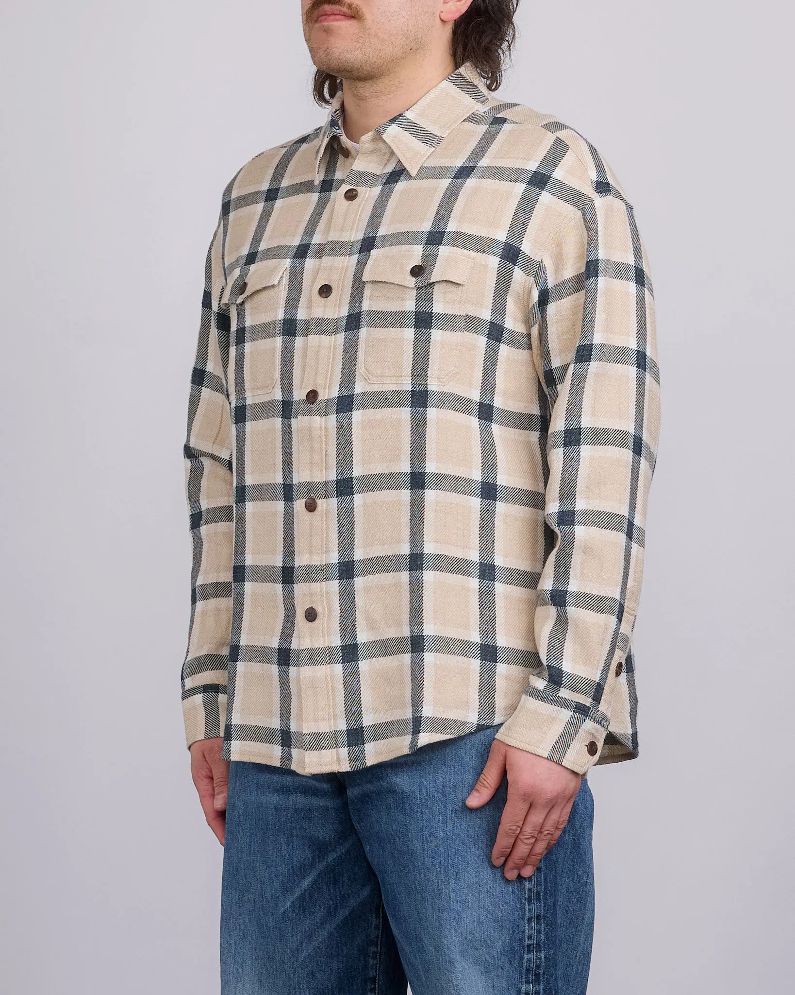 visvim Lumber Check Button Shirt Longsleeve Beige