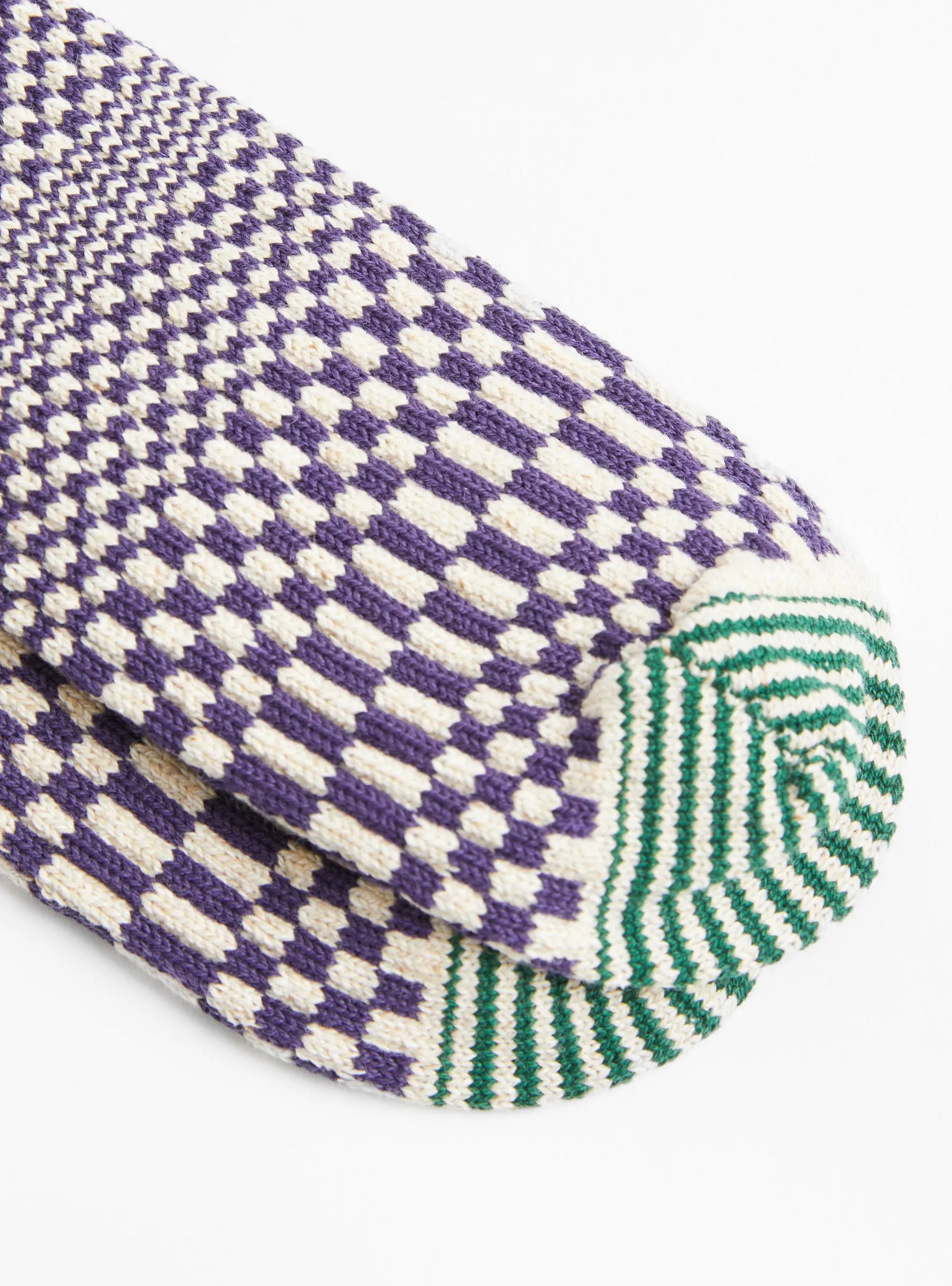 Warped Checker Socks Blueberry