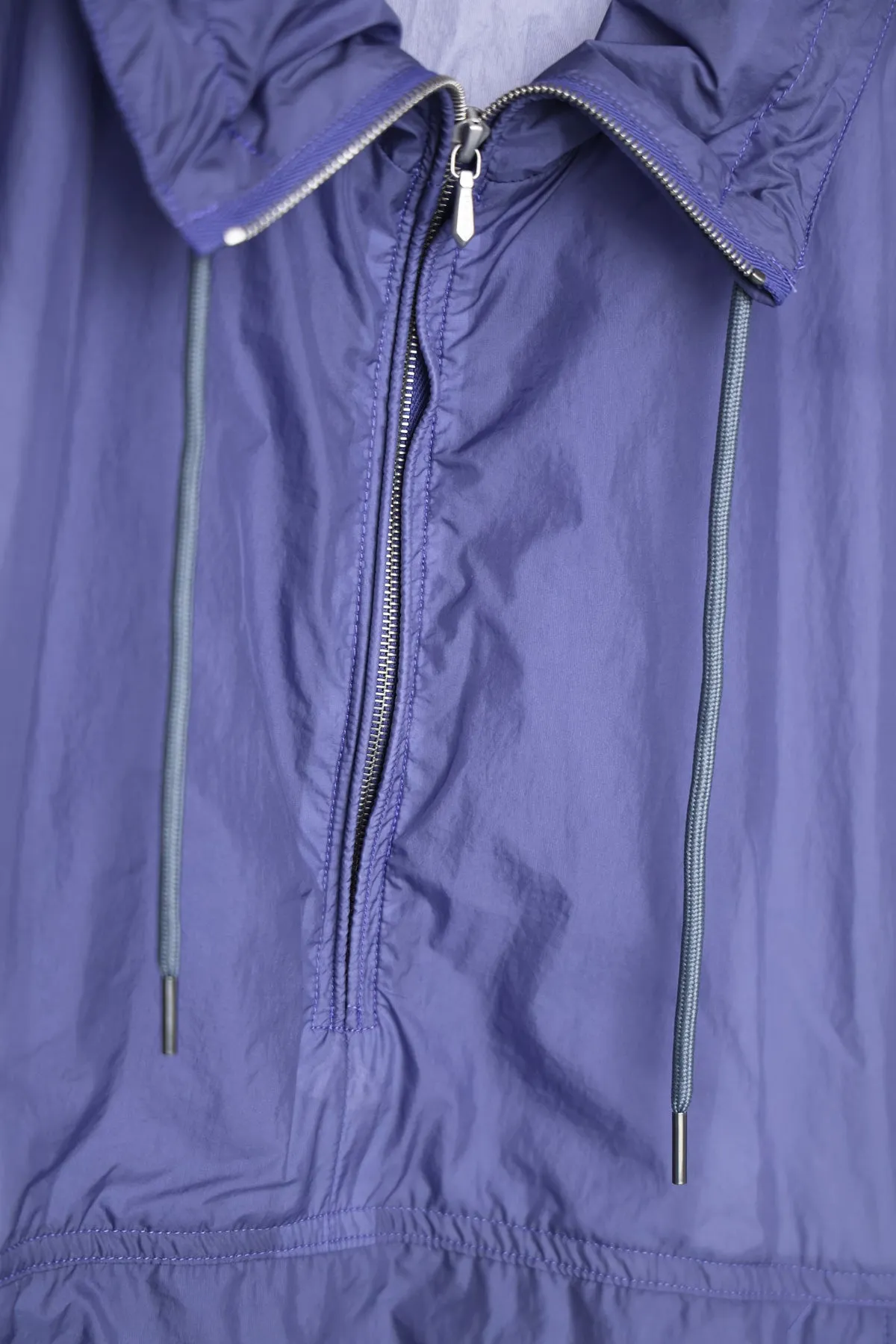 Washed Super Light Airy Nylon Anorak - Light Purple