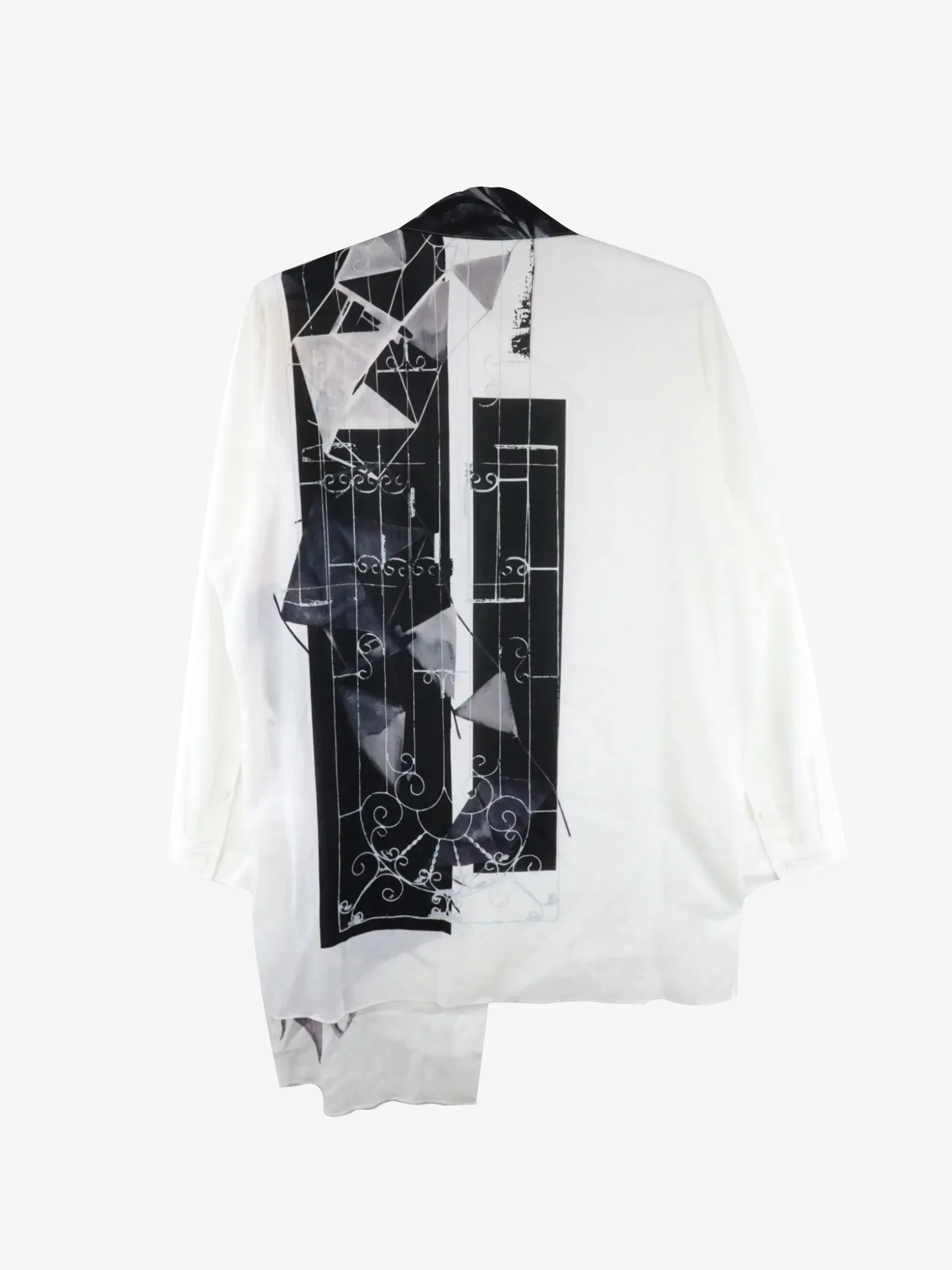 YOHJI YAMAMOTO POUR HOMME - Men PT Unbalanced Collar Blouse