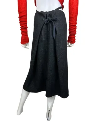 Yohji Yamamoto Y's denim wrap skirt